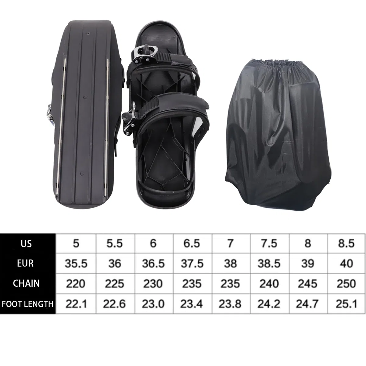 Patines de Esquí - Zapatos Cortos de Patinaje sobre Nieve para Exterior en Invierno - Calzado Invernal Transpirable para Climas Fríos Práctica Viajes Hombres Adultos Principiantes Deportes