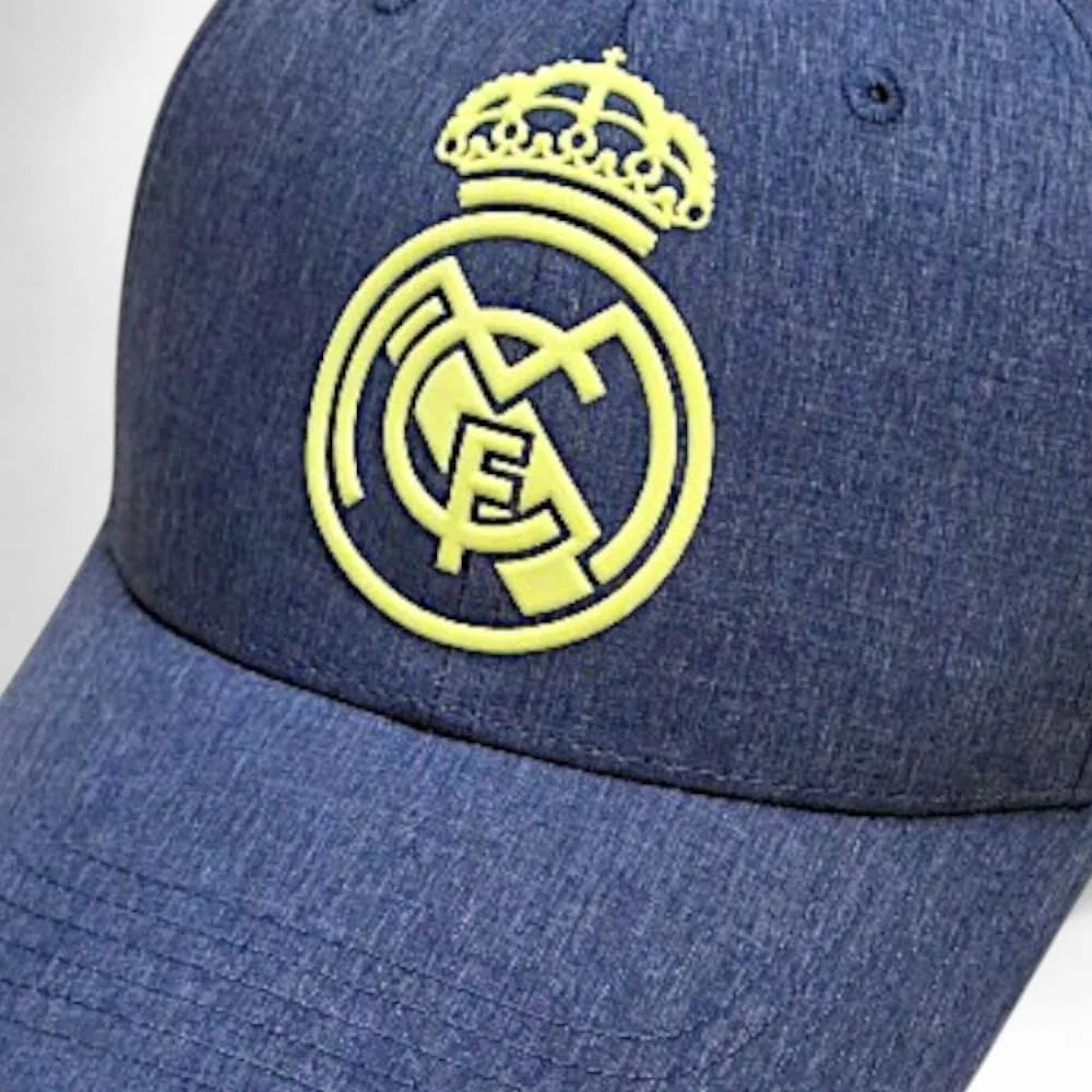 Real Madrid FC Rm3go20, Gorra Azul/oro Acero Con Rejilla Adulto, Ajustable Vaquero 2019 2020 Unisex, Talla Única