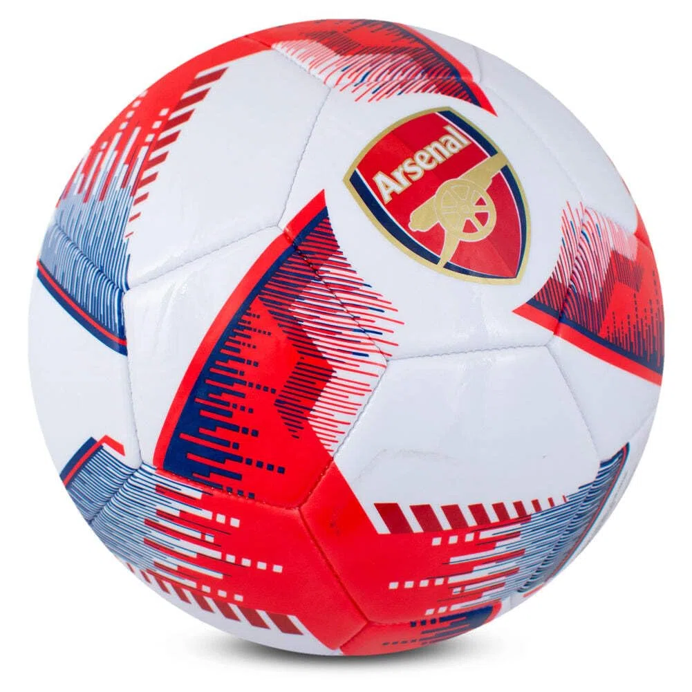 Hy-Pro Licencia Oficial del Arsenal F.C. Balón de fútbol, Talla 5, diseño Blitz, mercancía del Arsenal, Entrenamiento, Partido, Coleccionable para niños y Adultos