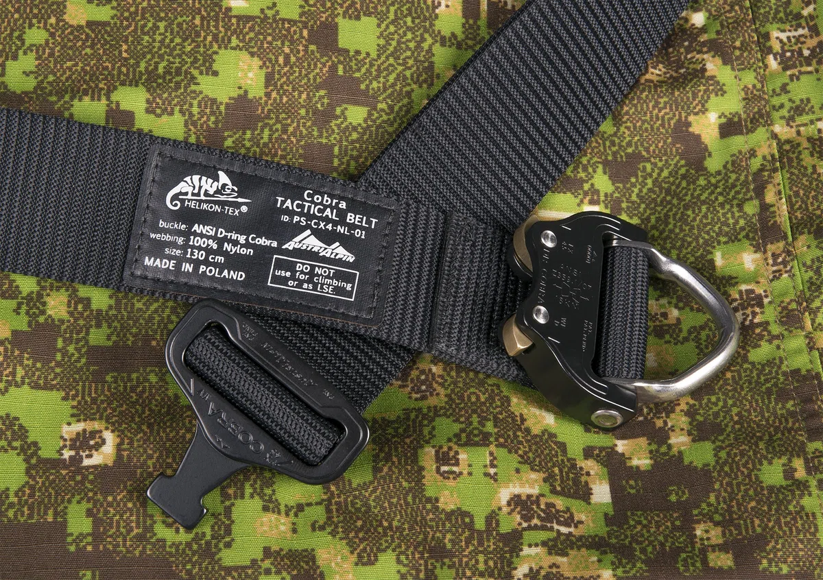 Helikon Hombres Cobra D-Ring (FX45) Táctica Cinturón Negro