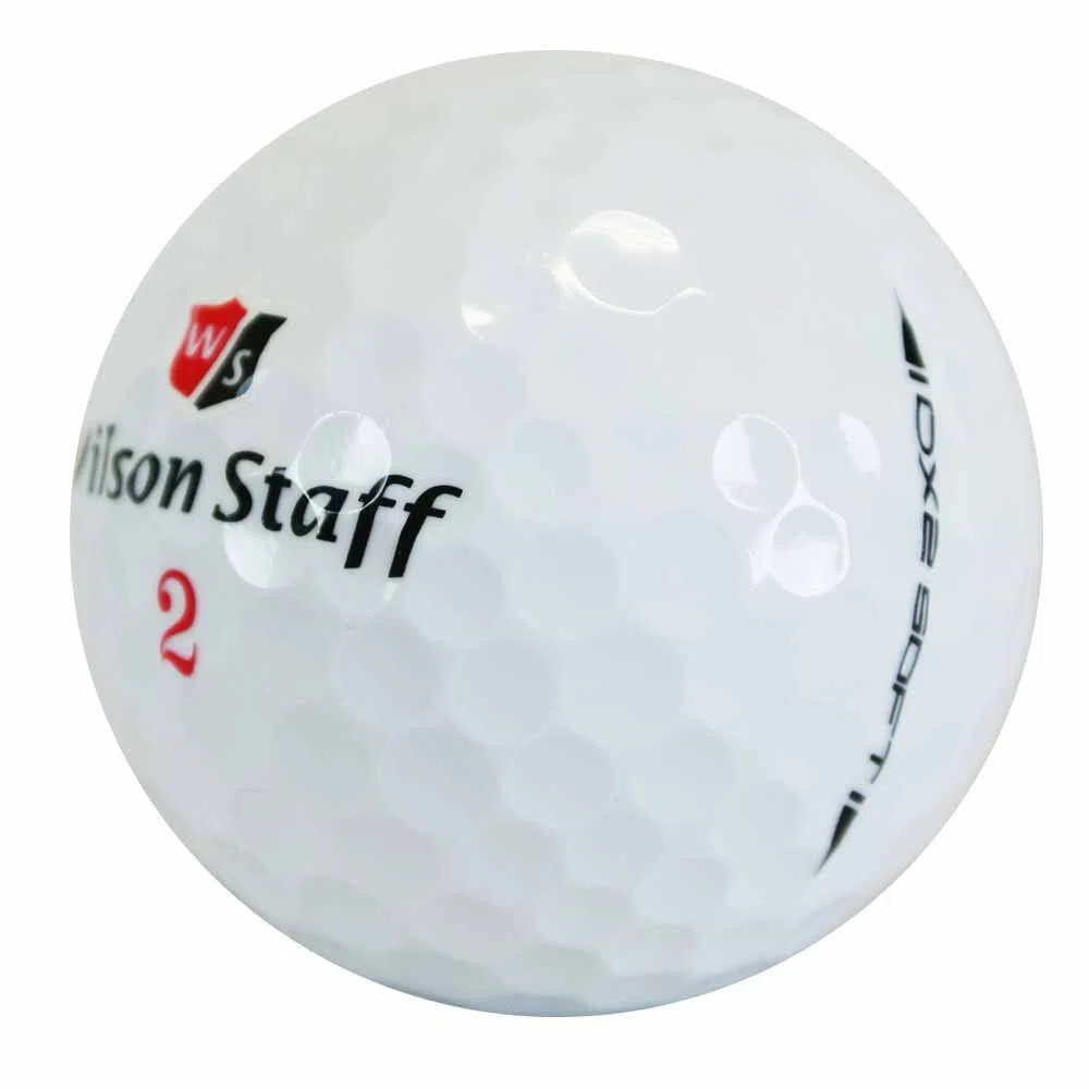 Wilson Staff, Bola de golf más blanda del mundo, 2 capas, Para máxima distancia, Pack de 12, Jugadores avanzados, Compresión 29, Caucho, DX2 Soft