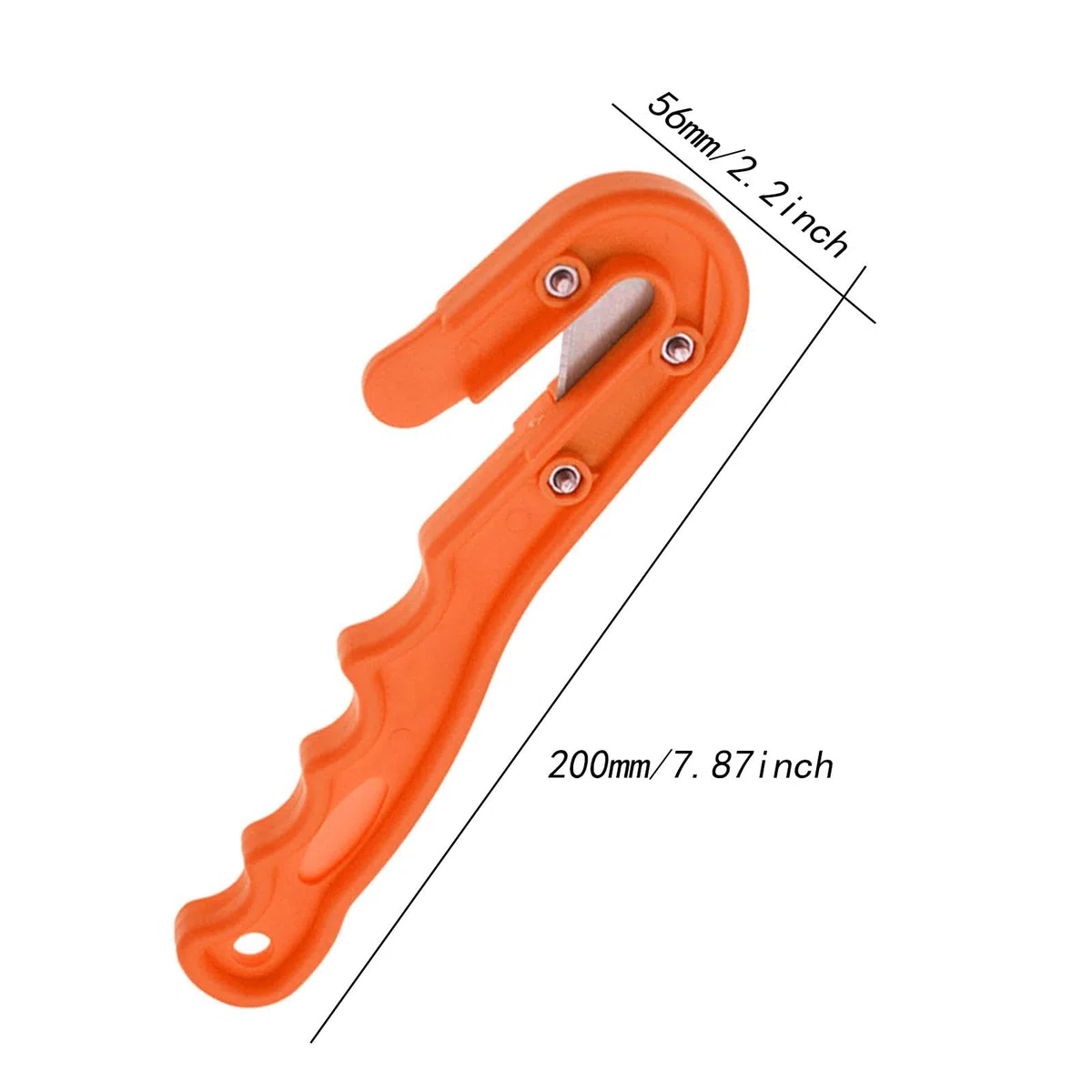 Herramienta de Corte de Emergencia, Cuchillo de Buceo Multifuncional, Herramienta de Corte para Buceo, Pesca con esnórquel, Naranja