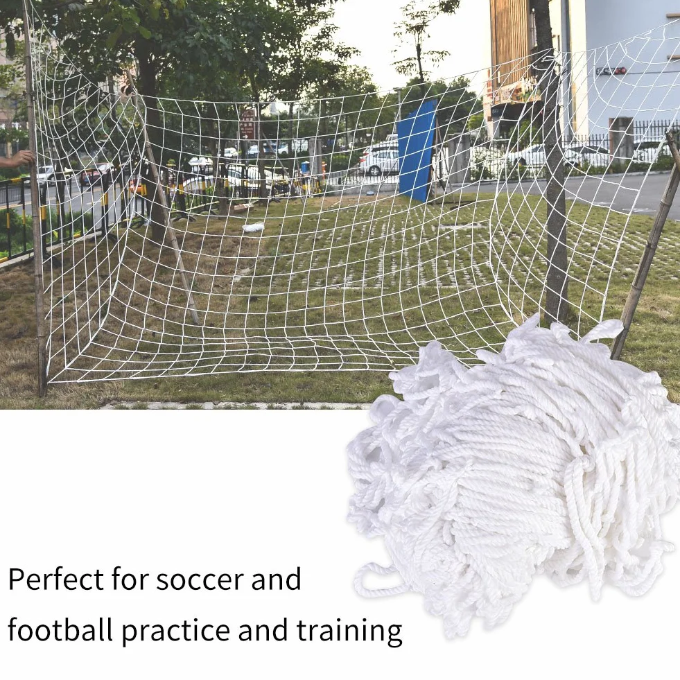 Red de fútbol, red de repuesto duradera para portería de fútbol, polipropileno, 3 x 2 m