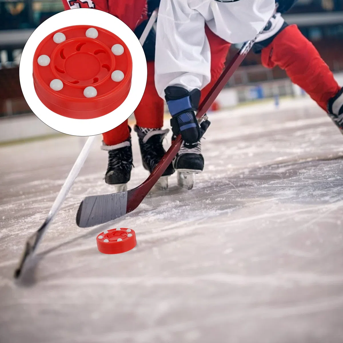 CLISPEED Hockey Puck Ice Hockey Puck Ice Pucks Street Pucks Rollerhockey