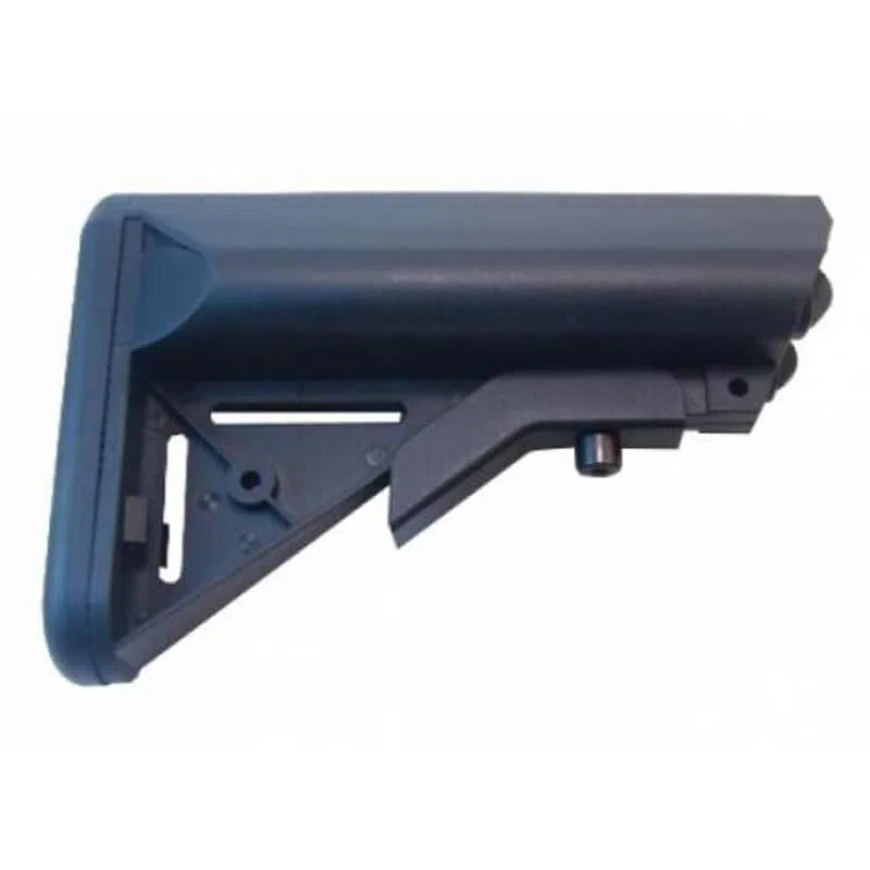 Genérico Culata Táctica Extensible Tipo Crane para M4/AR, Polímero Negro, Compatible con Cableado Trasero