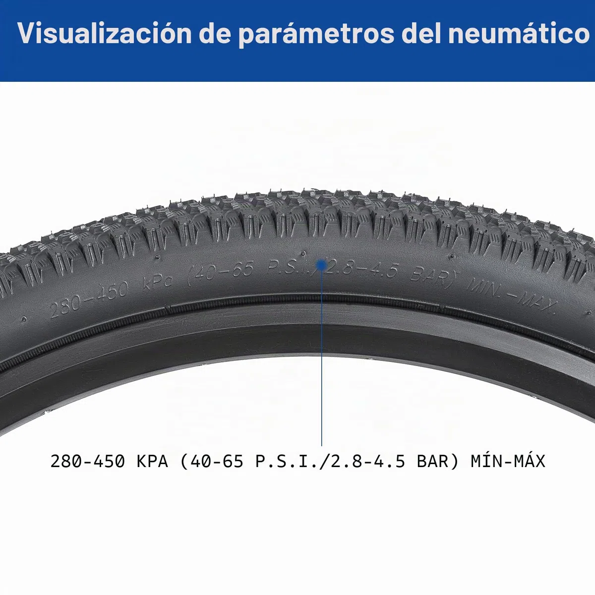 24x1.95 neumático de Bicicleta 53-507, 24 Pulgadas neumático Plegable, Adecuado para 24 x 1.95 24x2.0 montaña/Grave/Carretera Bicicleta neumático Rueda de Repuesto (Uno)