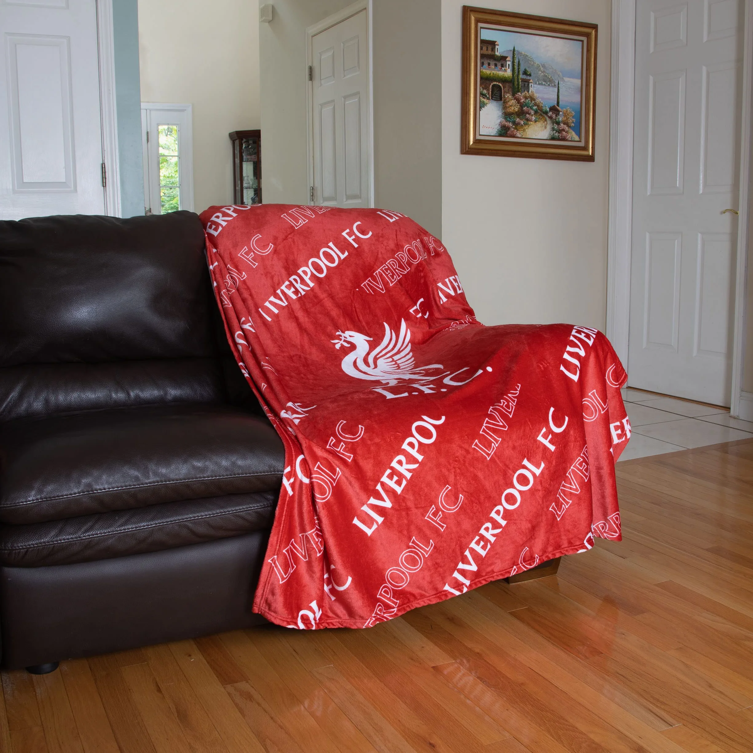 Manta para cama con ventilador de Liverpool Premier League