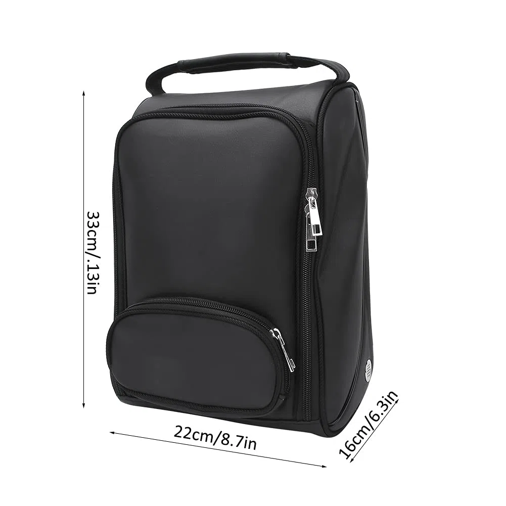 Bolsa de Viaje para Zapatos de Golf, con Cremallera y ventilación, para Mujeres y Hombres, Acolchada, portátil