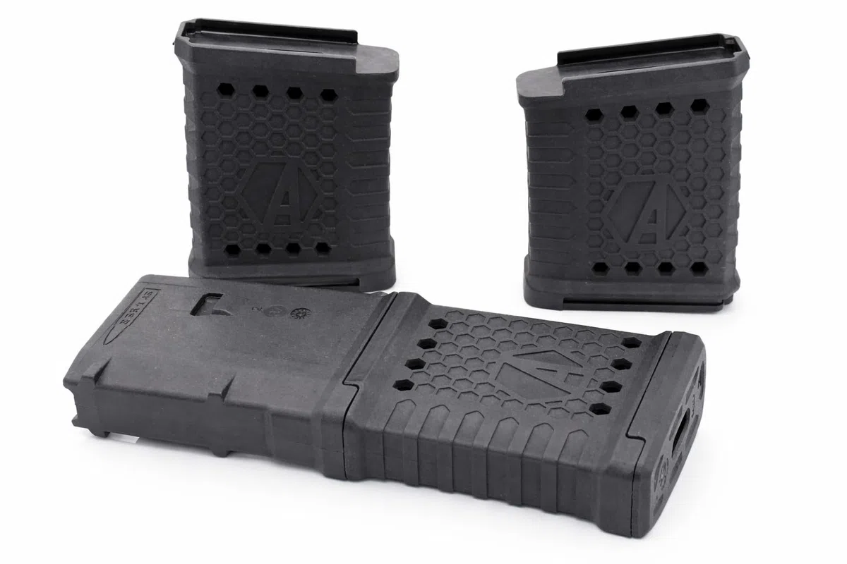 Alpha Precision AlphaGrip – El original – no es un acoplador de cargadores – Extensión de cargador para PMAG .223 Gen 3 p. ej. AR 15 y mucho más