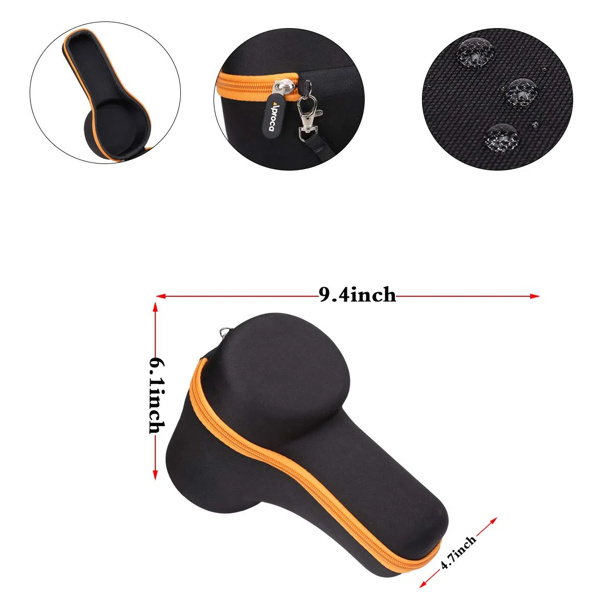 Aproca Duro Viajes Funda Bolso Caso para Bushnell Velocity Speed Gun