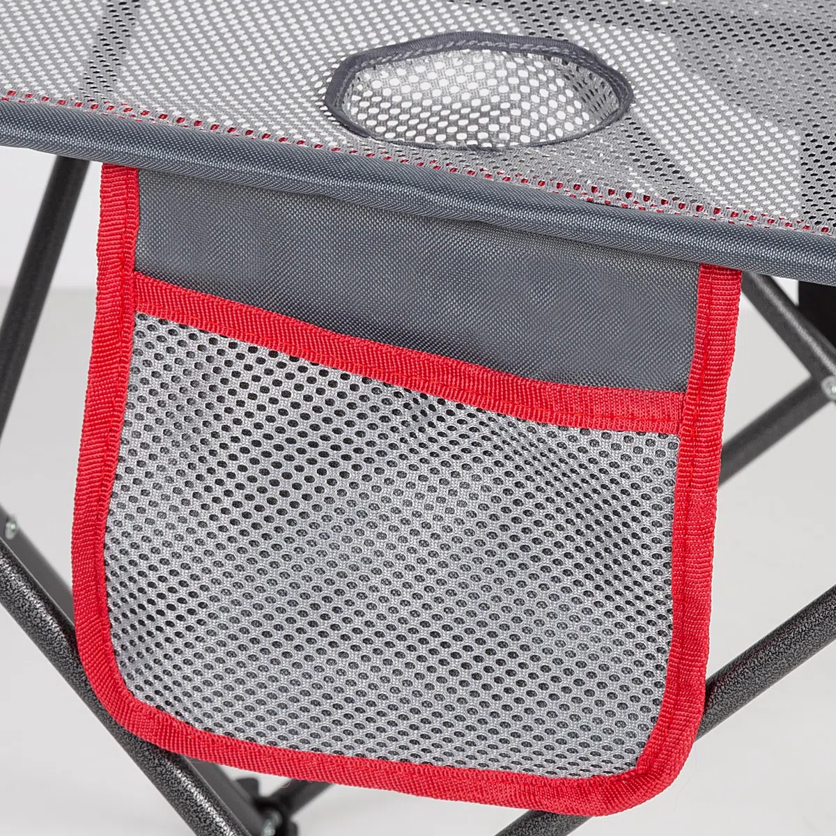AKTIVE Mesa plegable para camping de poliéster, Medidas 62x50x50cm, ultraligera, cómoda y fácil de transportar, Compacta, mesas para camping, Mesa plegable portátil, Mesa picnic (63026)