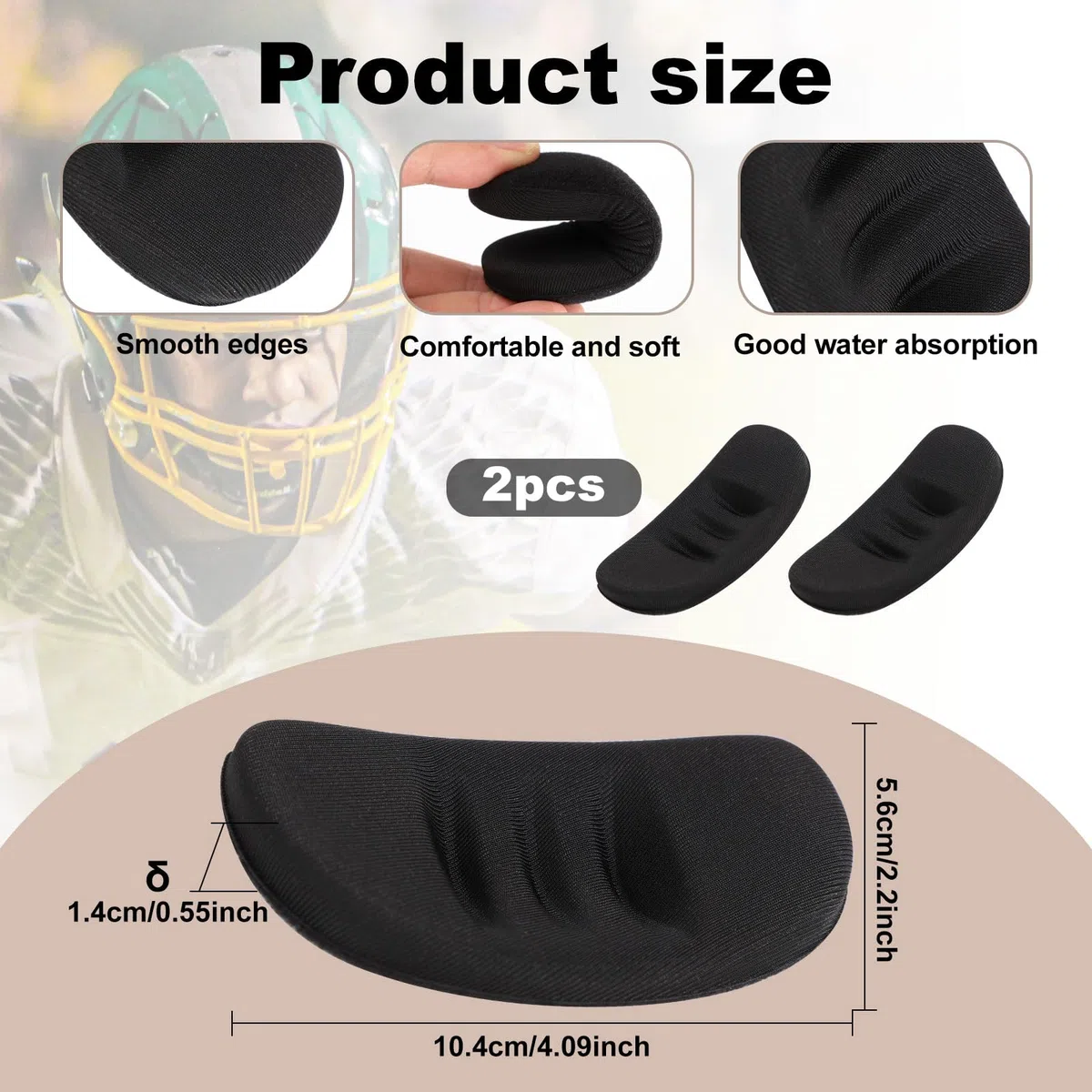 2 Protectores Faciales para la Barbilla del Jardinero de Softbol, Almohadilla para la Barbilla Béisbol Softbol Protector Facial Acolchado para Casco para Hombres Mujeres Jóvenes y Adultos