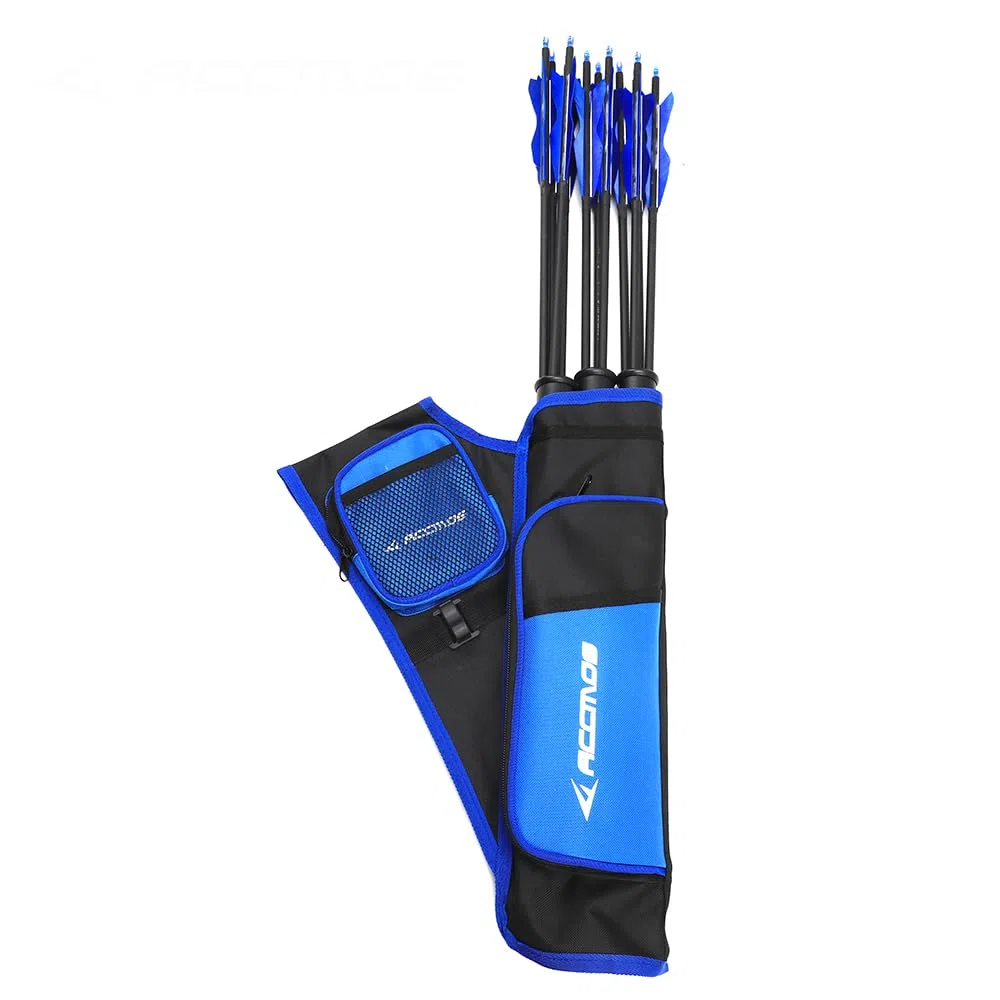 Flecha Holder, Pote para Flechas, Tri-Barril Carcaj Colgable Cadera Carcaj para Arco Compuesto Arco Recurvo Tiro con Arco