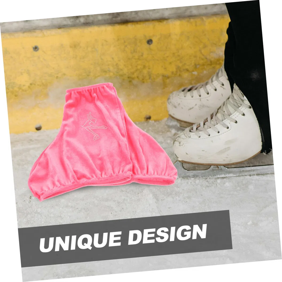 YARNOW Fundas para Patines Almohadillas Patinaje Accesorios Hielo Protector de Patines Protecciones Skate Cubierta Lavable Cubierta de Maletero Cubre Botas de Patines poliéster Rosa