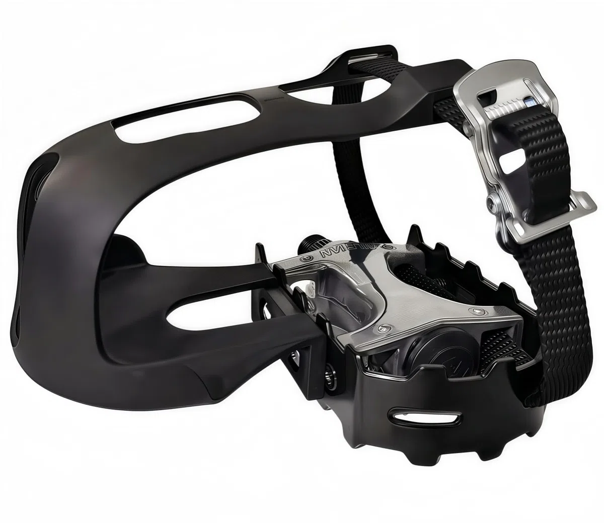 YBEKI Pedales de bicicleta Pro-Grade con clips ajustables para los dedos y correas para los pies, eje de 9/16 pulgadas, apto para Peloton, Schwinn, Sunny, Spinning, Mountain Bike y bicicleta de