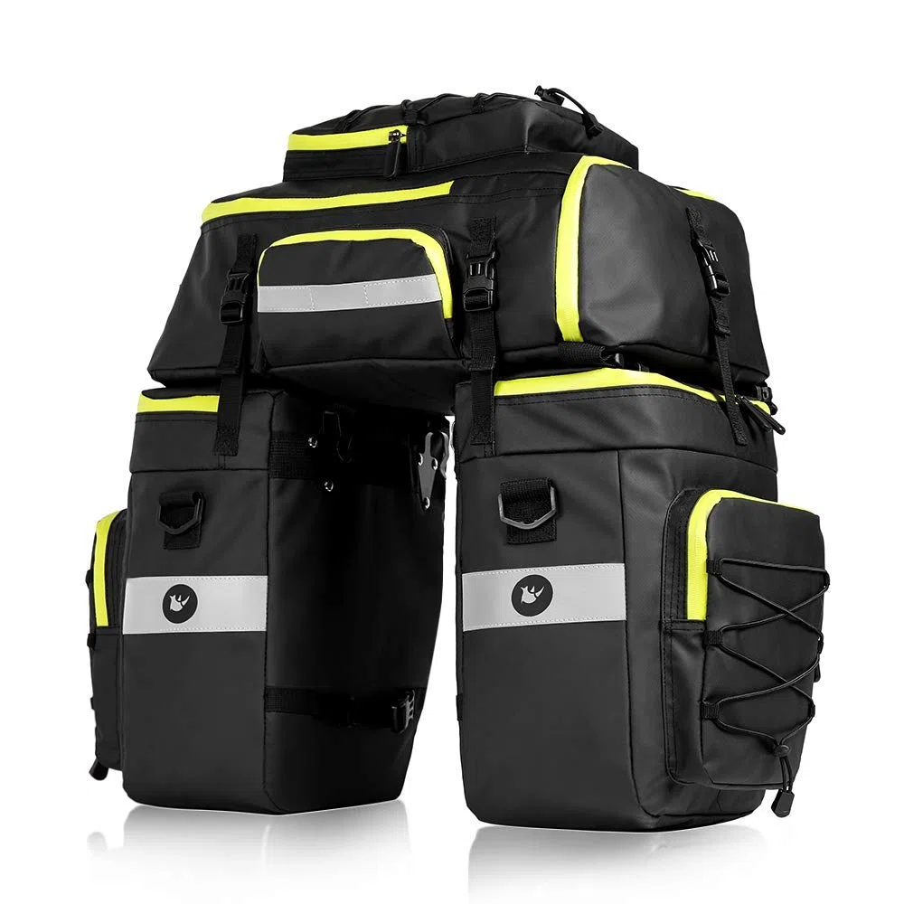 Rhinowalk Bolsa de bicicleta para bicicleta, para portabicicletas de carga, bolsa de hombro, bolsa para portátil, accesorios de ciclismo profesionales 3 en 1