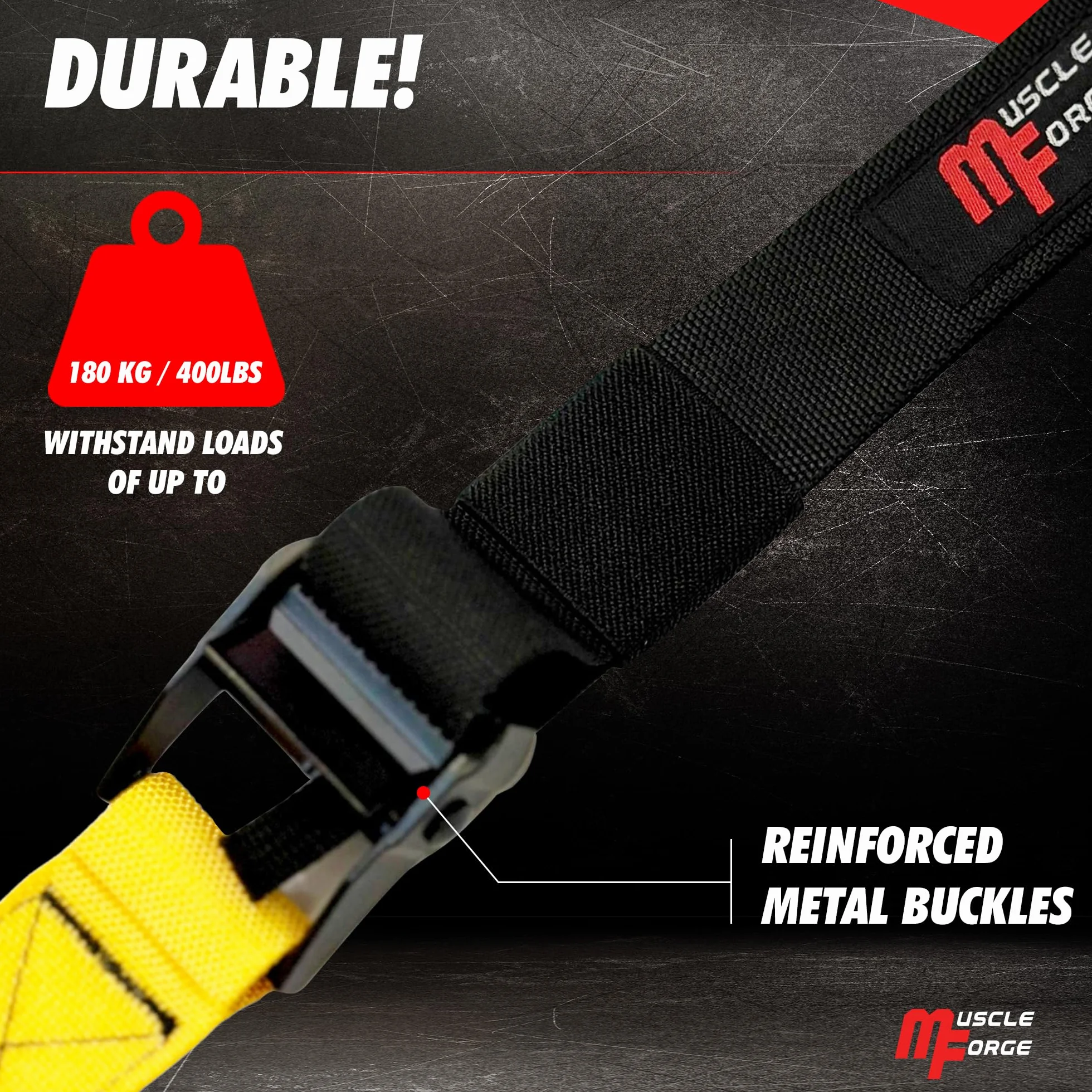 Nordic Curl Strap – Correa Ajustable Curl Nórdico, Isquios y Sentadillas Sissy – Fortalece Piernas, Glúteos, Core – Anclaje Puerta con Acolchado Tobillos – Hogar, Gym – Carga 180 Kg