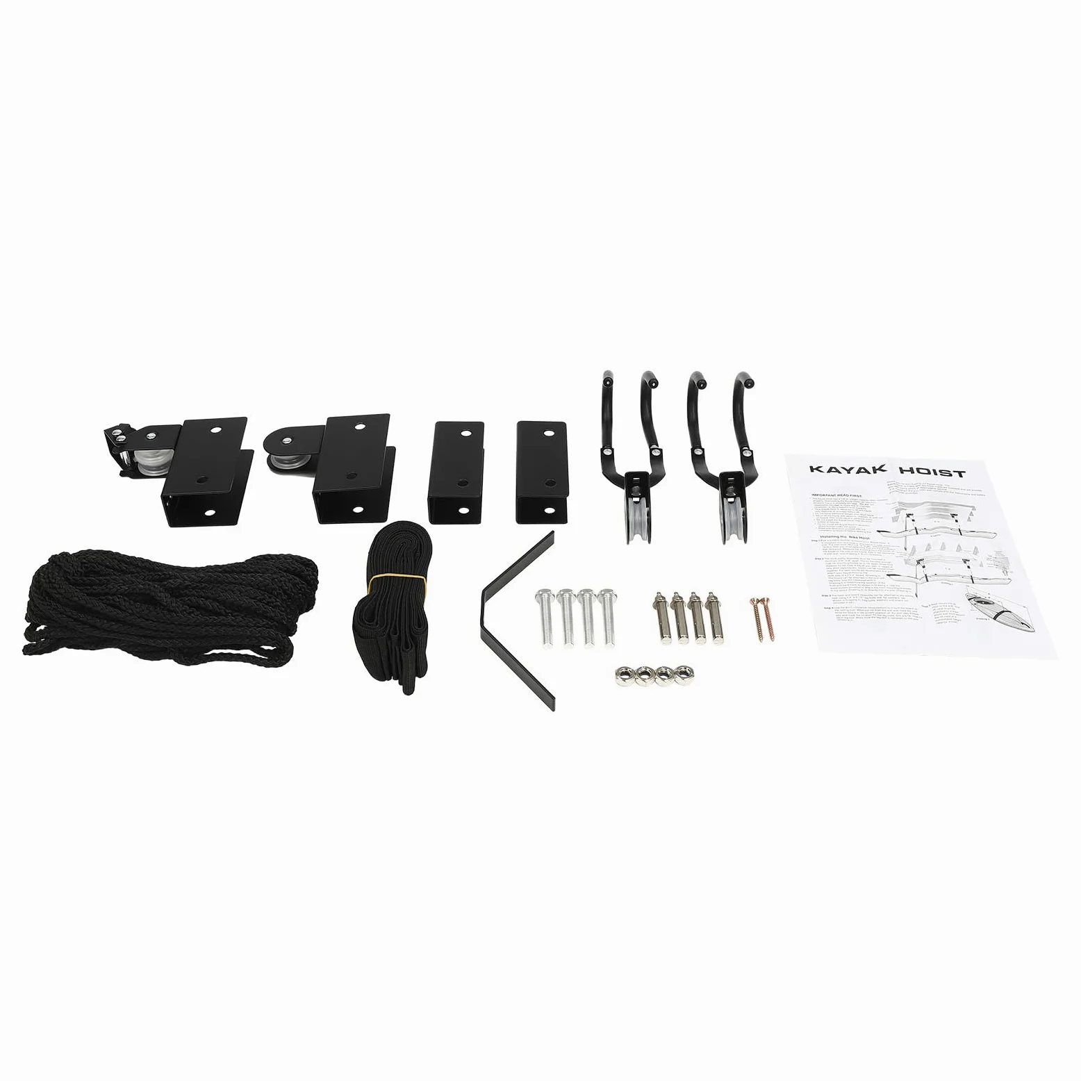 Sistema de polea de techo para kayak, gran carga de 57 kg, ahorro de espacio, adecuado para almacenamiento, sótanos, garajes
