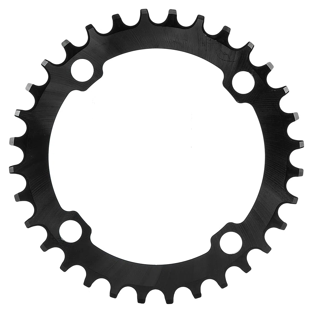 Plato Bicicleta Montaña, Plato 30/32/34/36/38 Dientes BCD 104, Aluminio Monoplato 30T/32T/34T/36T/38T MTB, Rojo/Negro