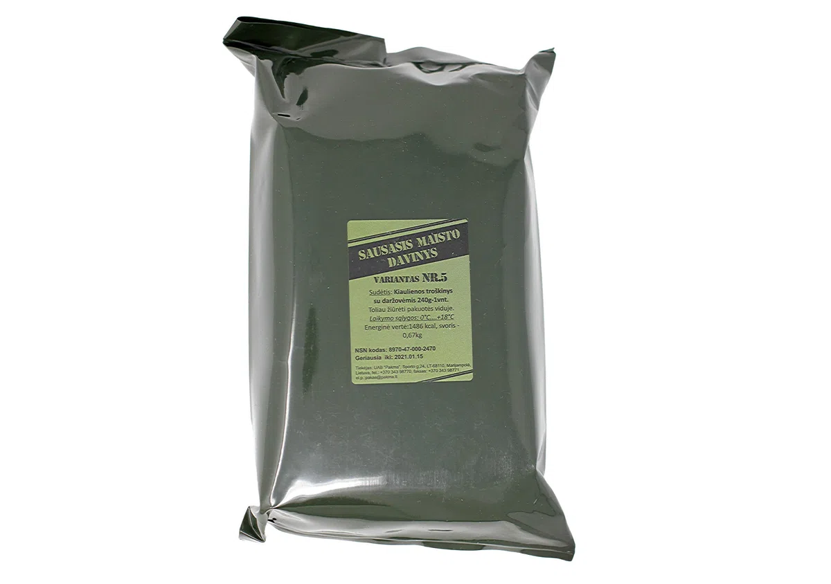 Lithuanian Army Mre Ration Pack (1 Pack), Long Shelf Life