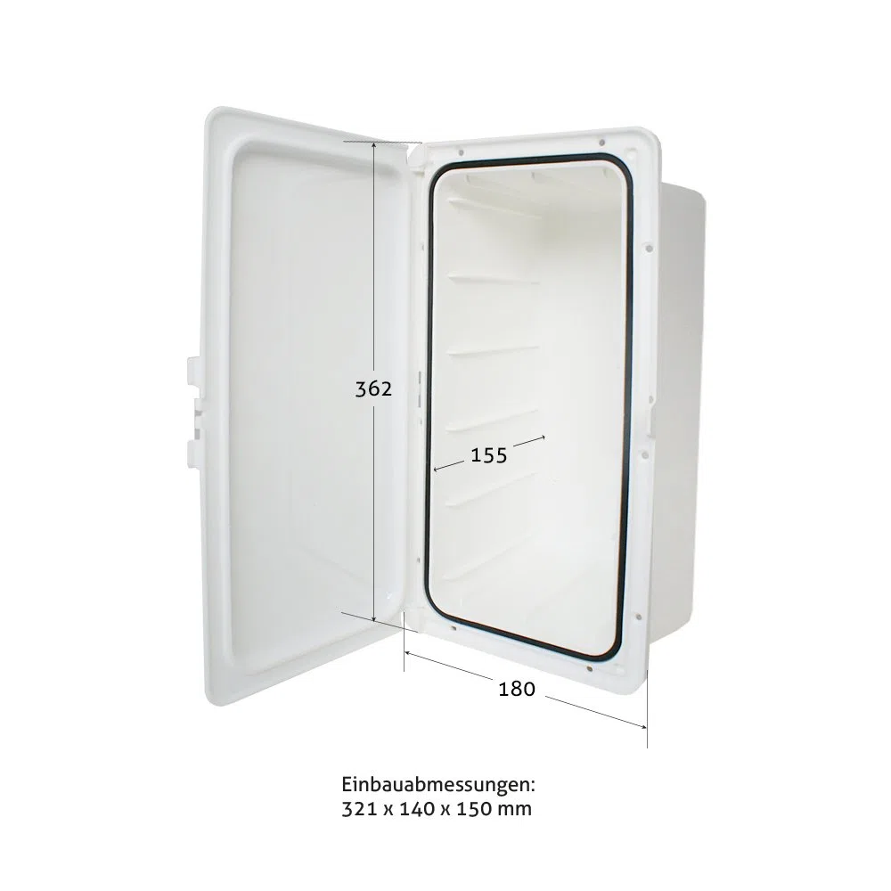 Compartimiento elegante l 364 x 183 x 150 mm l Comp. para barcos