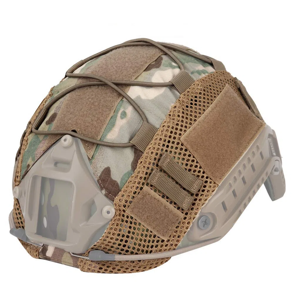 ATAIRSOFT Táctico Airsoft Paintball Casco Militar de Caza Cubierta de Tela de Nylon para Cascos rápidos BJ/PJ/MH