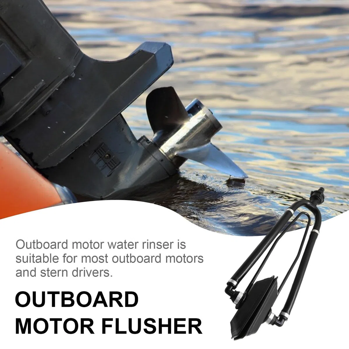 Orejeras de agua para barco, limpiador fuera de borda, orejeras multiusos, eficaces para motores fueraborda