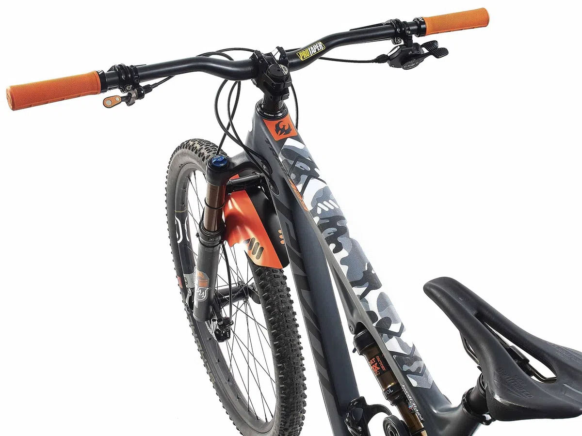 All Mountain Style Protector Cuadro Bicicleta MTB | Protector Adhesivo Cuadro Bici Modelo Basic con 9 Protectores | Protege tu Bicicleta de Arañazos y Golpes
