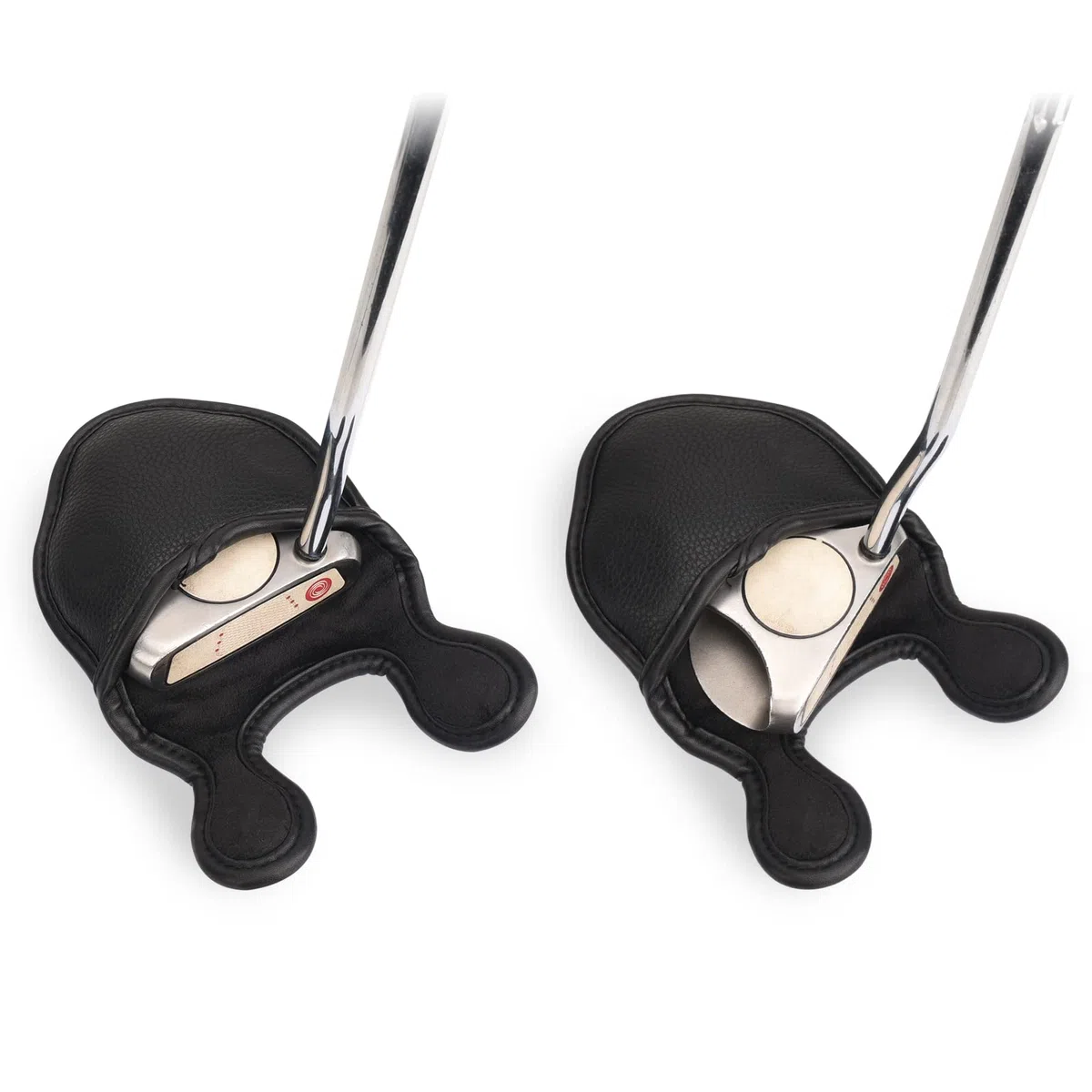 Big Teeth Golf Mallet Putter Headcover Magnetic Fits for Odyssey 2-Ball Series Club PU Leather
