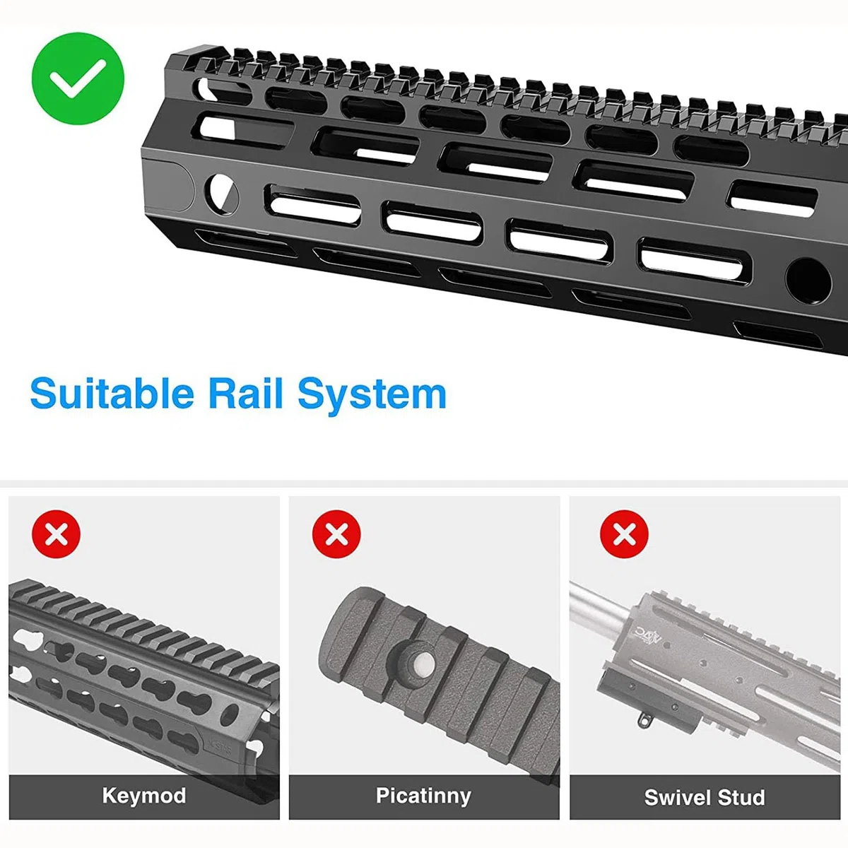 Tripod Case, MLock Bipode para Rifle, Brigade Telescópico Adjustable de 6-9 Pulgadas Com Marco de Soporte Retractil de Retorno por Resorte Instalación, para Cazar y Disparar