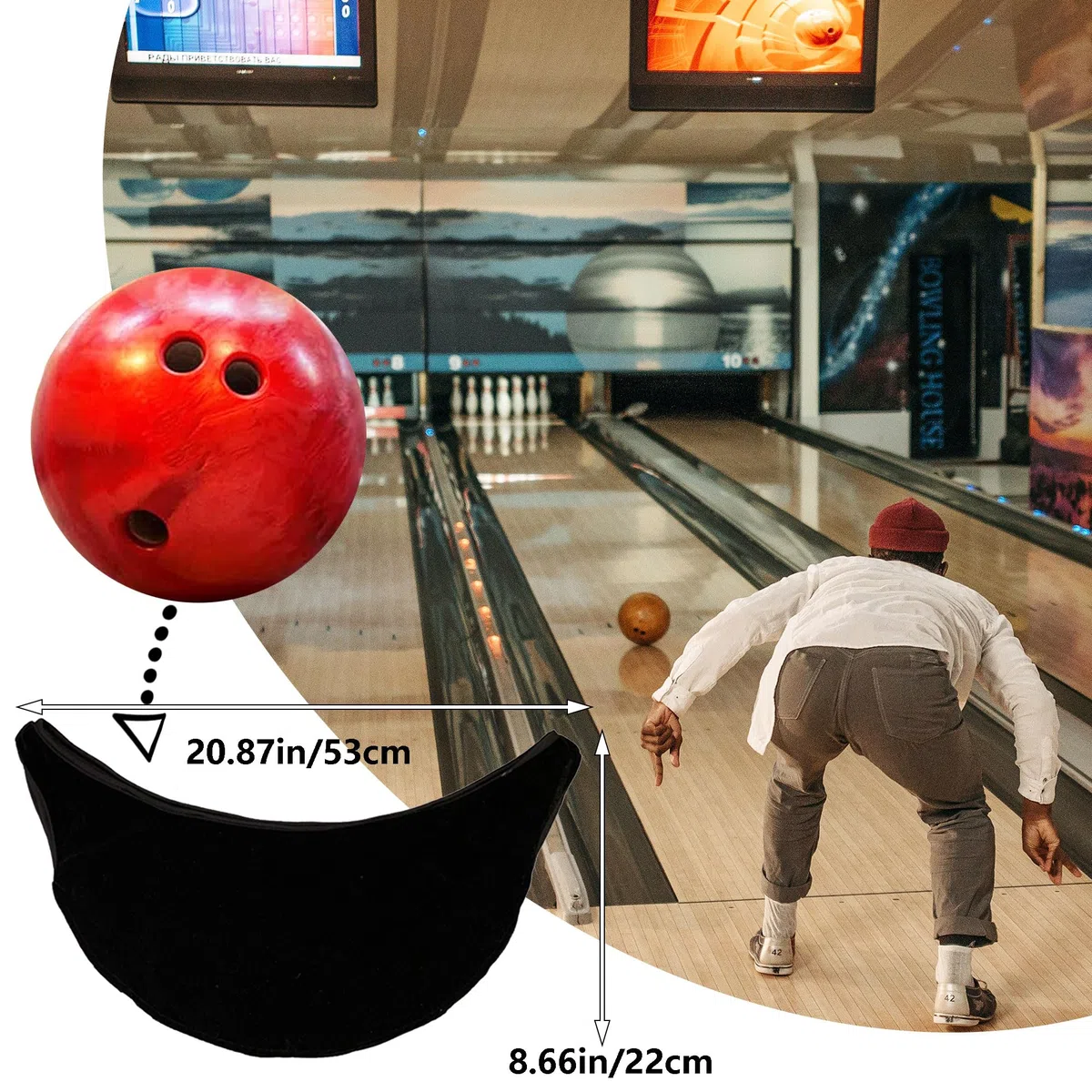 Bolsa Limpieza Bolos Bolsa Limpiadora De Bolas Bolsos De Limpieza De Bolas De Bolos Bola De Bolos Limpiador Bola Bolos Balancín Para Transportar Limpiar Y Almacenar Deporte Del Jugador De Bolos
