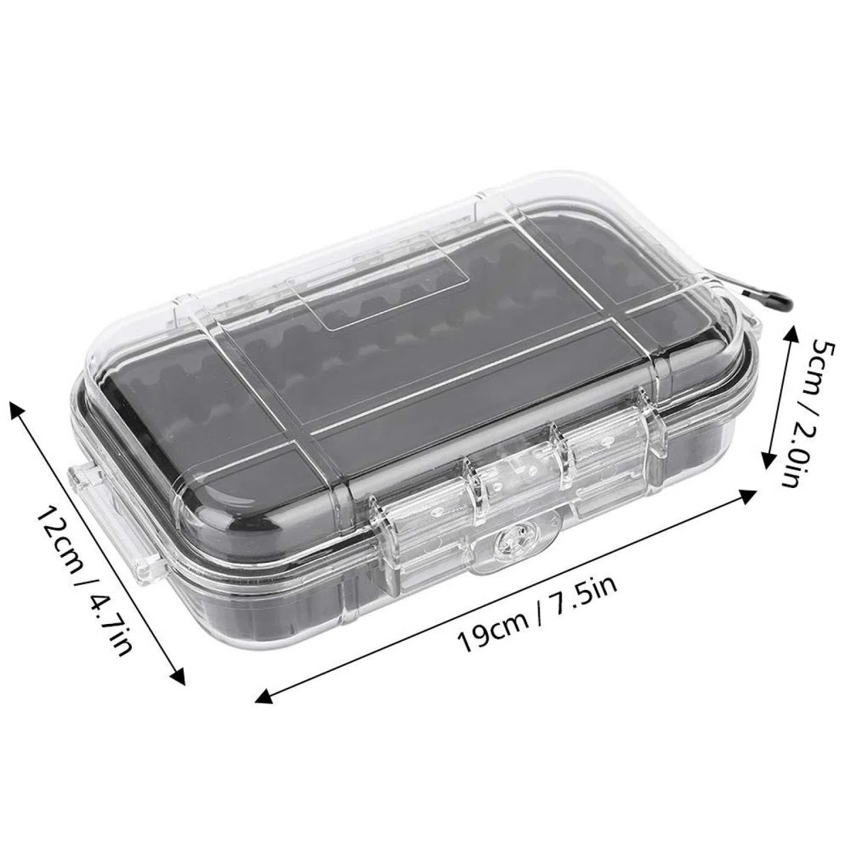 Vbest life Supervivencia al Aire Libre Caja de Almacenamiento a Prueba de Humedad, a Prueba de Golpes e Impermeable Estuche de Transporte Sellado Capacidad Cojín de Goma Ajustable