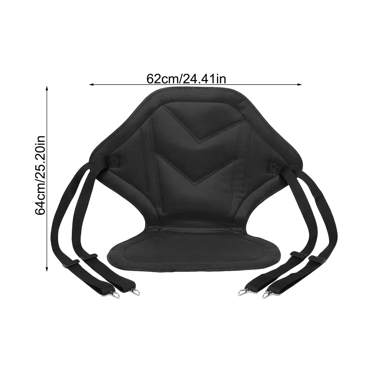 Asientos de Kayac con Respaldo,Funda de Asiento Impermeable - Soportes Portátiles de Reemplazo Ajustables y Acolchados para Adultos en Acampada Playa Exteriores