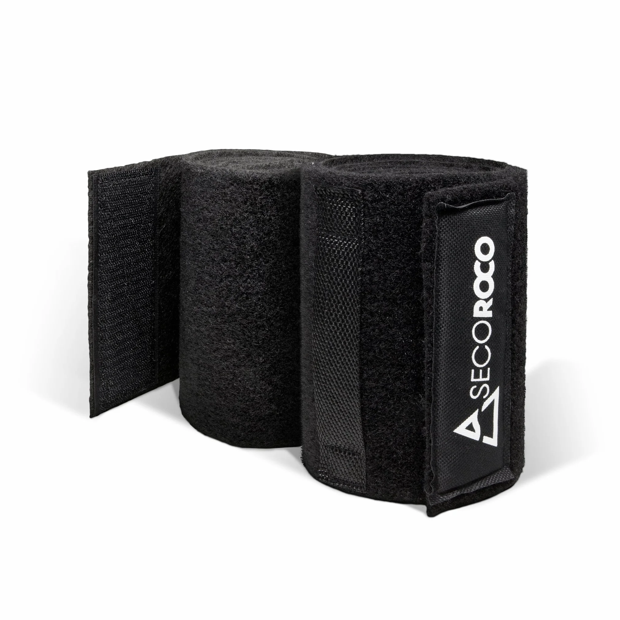 Juego de slackline (de 15, 25 o 35 m de longitud y 5 cm de ancho) de Secoroco, diseño único de «cubos», incluye moderna bolsa de transporte o de entrenamiento y protección para árboles y carraca