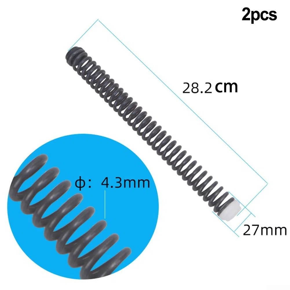 Muelle helicoidal fiable para amortiguador de horquilla delantera de bicicleta, apto para bicicletas (C-27 mm)