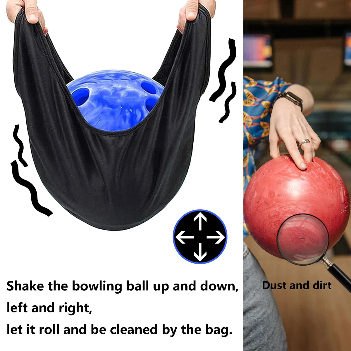 Bolsa Limpieza Bolos Bolsa Limpiadora De Bolas Bolsos De Limpieza De Bolas De Bolos Bola De Bolos Limpiador Bola Bolos Balancín Para Transportar Limpiar Y Almacenar Deporte Del Jugador De Bolos