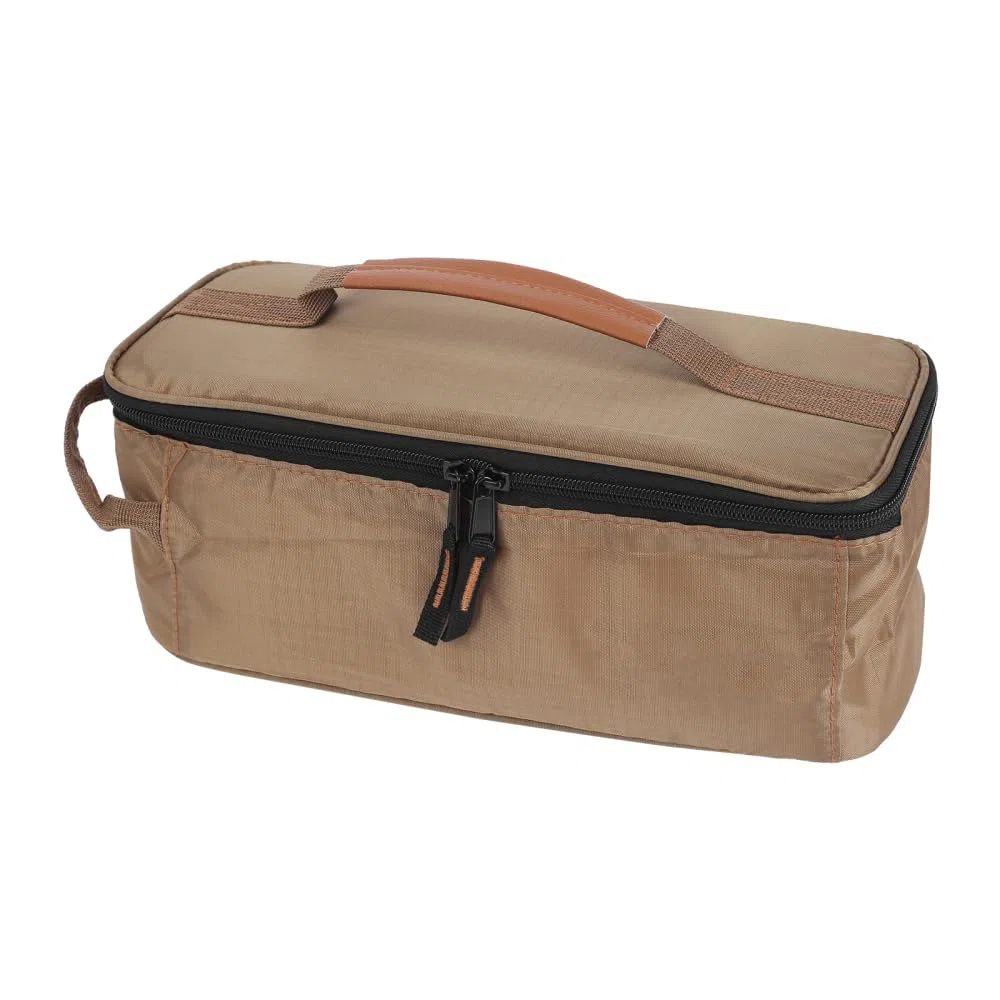 Mioyow - Bolsa de almacenamiento para utensilios de cocina, acampada, bolsa de transporte de vajillas impermeable con doble cremallera y asa para camping, senderismo, barbacoa,