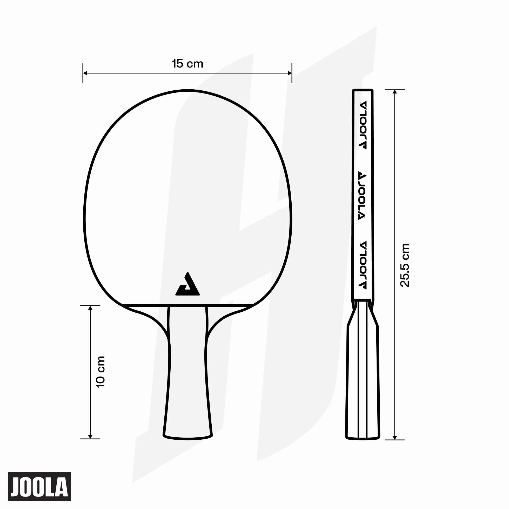 JOOLA Hugo Calderano Edge - Juego de tenis de mesa, 2 raquetas de ping pong + 3 pelotas de ping pong + funda de ping pong - 6 piezas