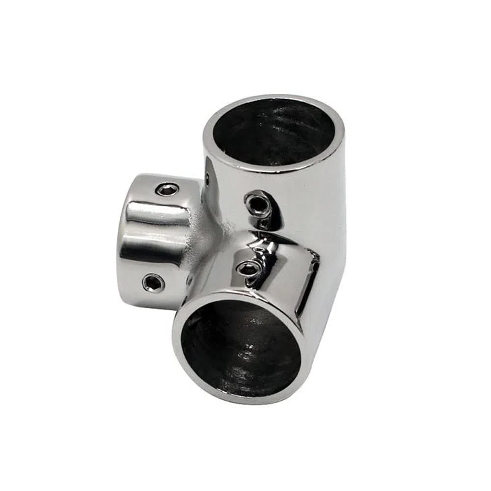 Conector de tubo en T, 30 mm, acero inoxidable, 3 vías, accesorio de barandilla de barco de grado marino para yate
