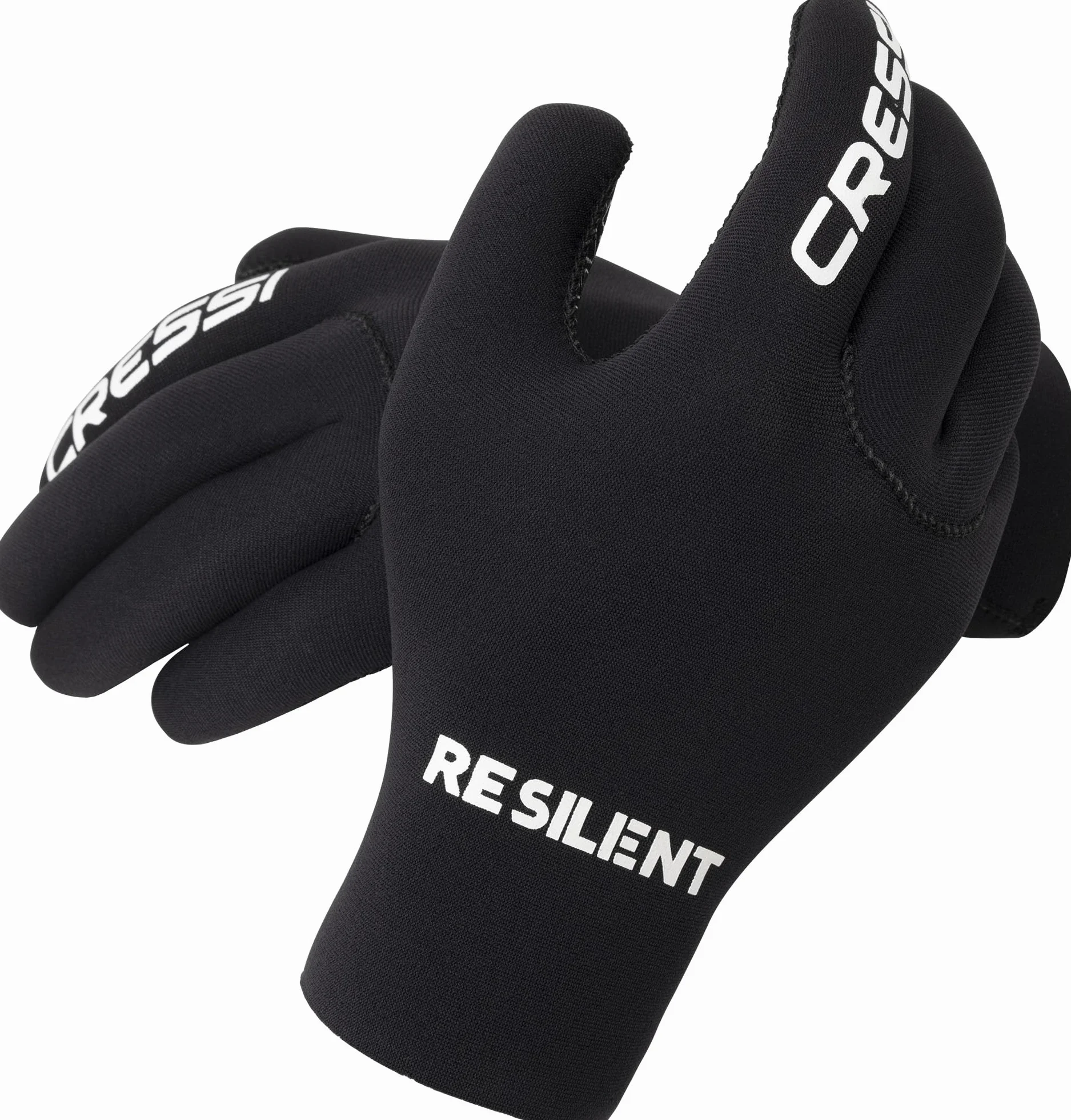 CRESSI Resilient Gloves - Guantes Unisex Ultra Grip en Neopreno Suave 2mm Negro, Buceo Pesca Snorkel Surf Paddle Kayak Natación