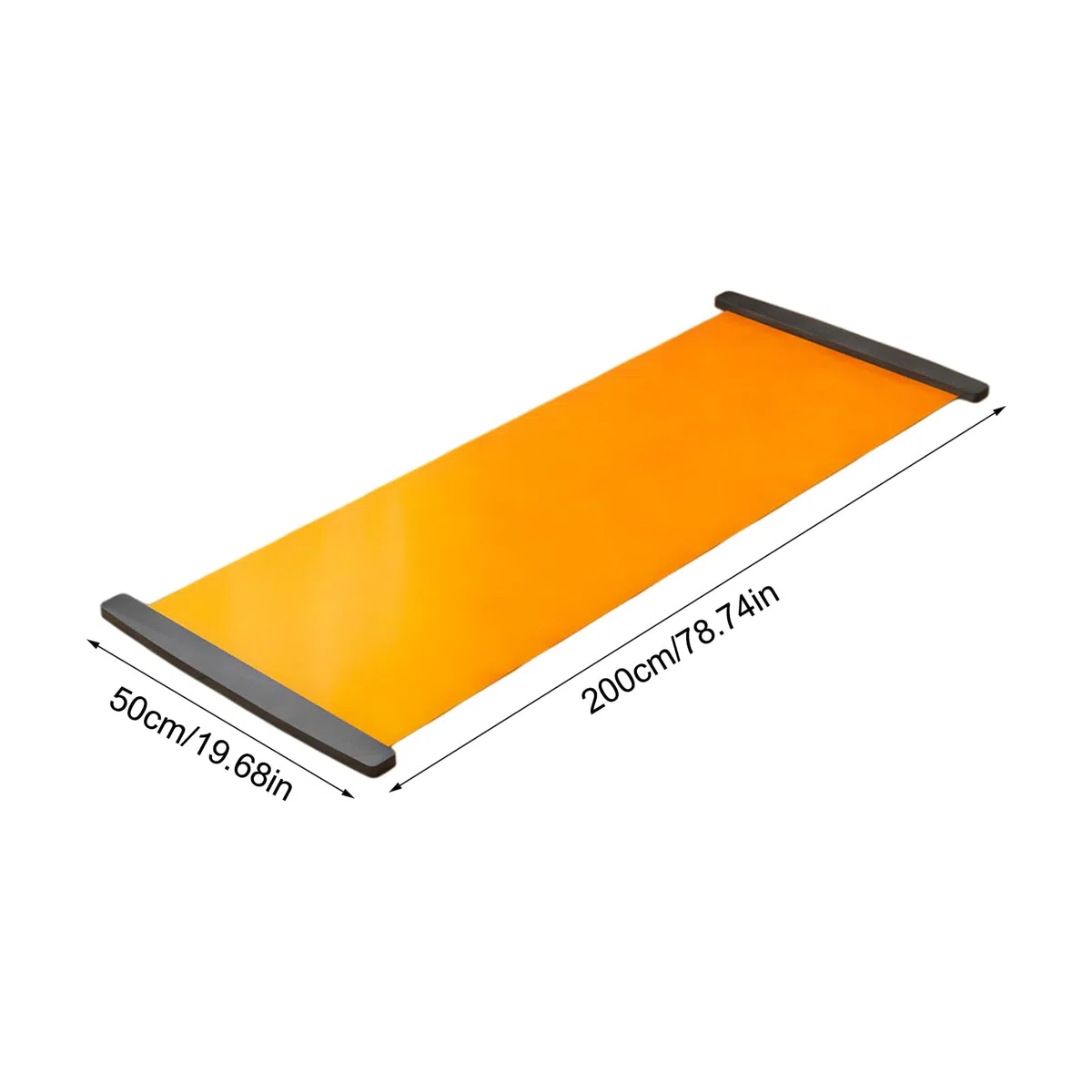 Snowboard Training Mat - Balance Exercise Equipment | 200x50cm Slide Board with Stable Glide Layer, Lightweight Portable Fitness Mat for Kids Youth Home Gym Workout Yoga