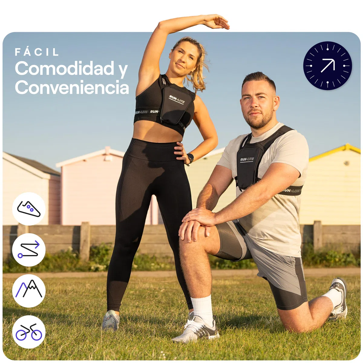 Chaleco para Correr con Soporte para Teléfono – Bolsa Impermeable, Cinturón Ajustable, Reflectante, 2 Bolsillos para Llaves y Geles, Compatible con Teléfonos de hasta 6,8" (Unisex - Adulto)