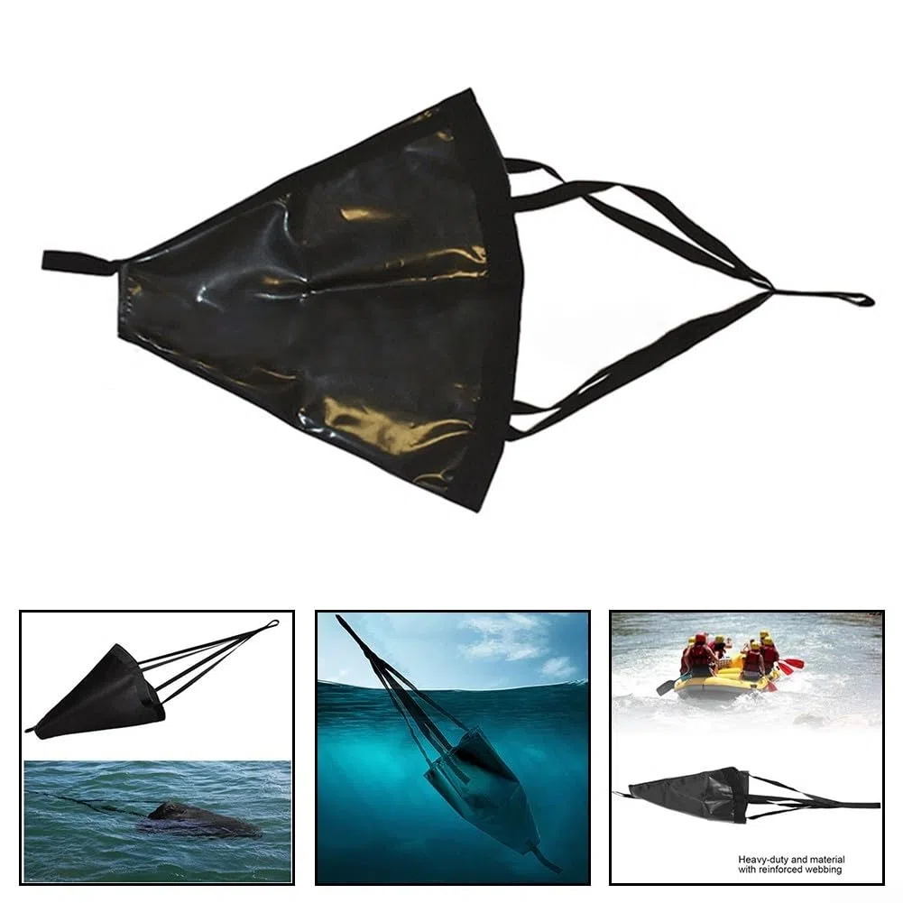 Anclaje de calcetín de deriva, ancla de pesca para kayak, ancla de barco, canoa, ancla de mar, para lago, río, océano (S-60 x 53 cm)