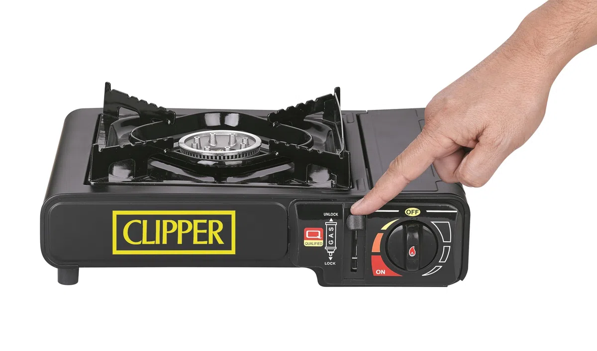 Clipper - Hornillo Camping | Cocina Portátil Estable | Potencia 2,200w | Cocina Maletín para Cartucho de Gas