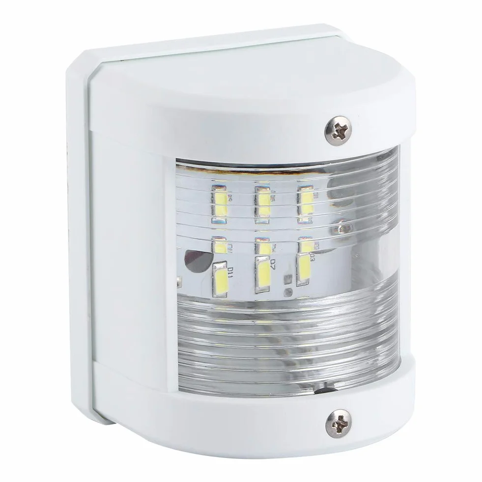 Fydun Luz De Señal De Navegación, Luz LED Para Barco, Lámpara De Yate, Navegación Marina, Lámpara De Mástil, Impermeable, 135 Grados, 3W, Ideal Para Barcos De Hasta 12M/39.4ft