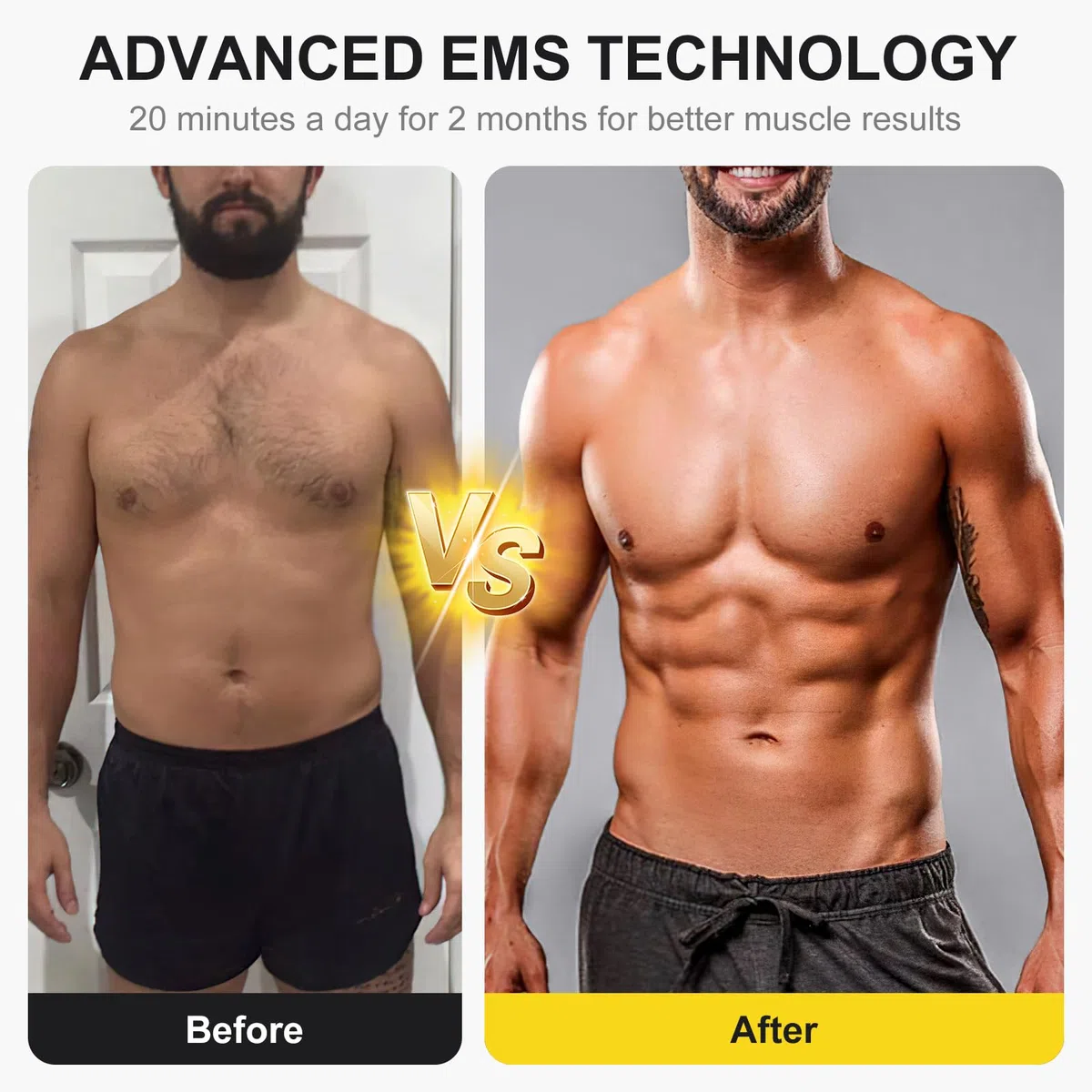Electroestimulador Abdominal,Electroestimulador Muscular,EMS Abdominales Electroestimulacion con 10 Modos y 30 Intensidades,Estimulador Abdominal para Abdomen,Brazo,Piernas,USB Recargable