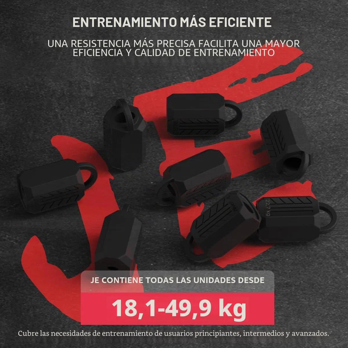 JE Jaw Exerciser for Men and Women, 40-110 LBS, 8 niveles de resistencia, tabletas de ejercicios Jawline de silicona, Slims and Tone The Face, 16 Count (1 paquete)