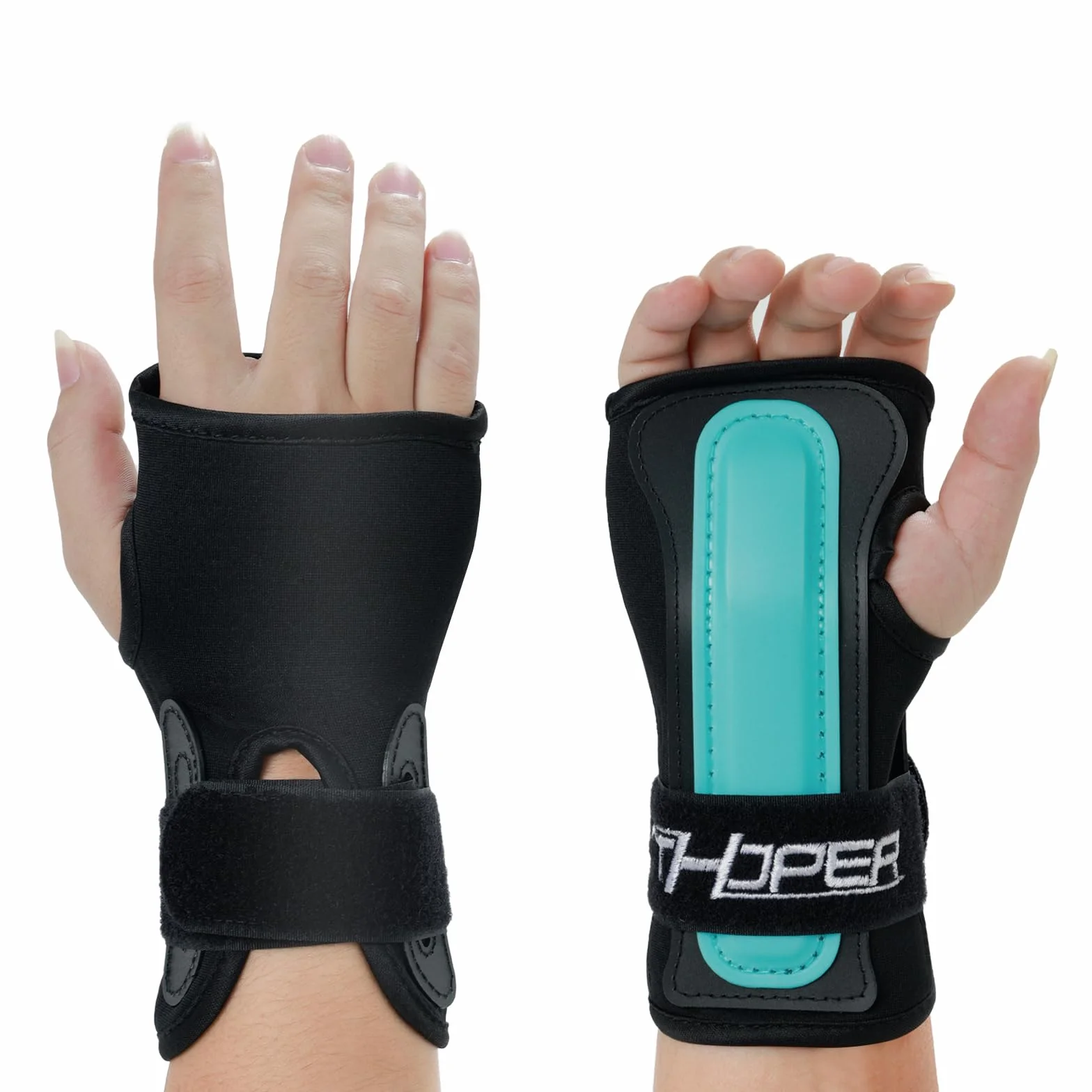 Muñequeras Protectoras para Snowboard, Esquí, Skateboarding - Protector de Muñeca y Mano, Soporte Deportivo (1 Par)