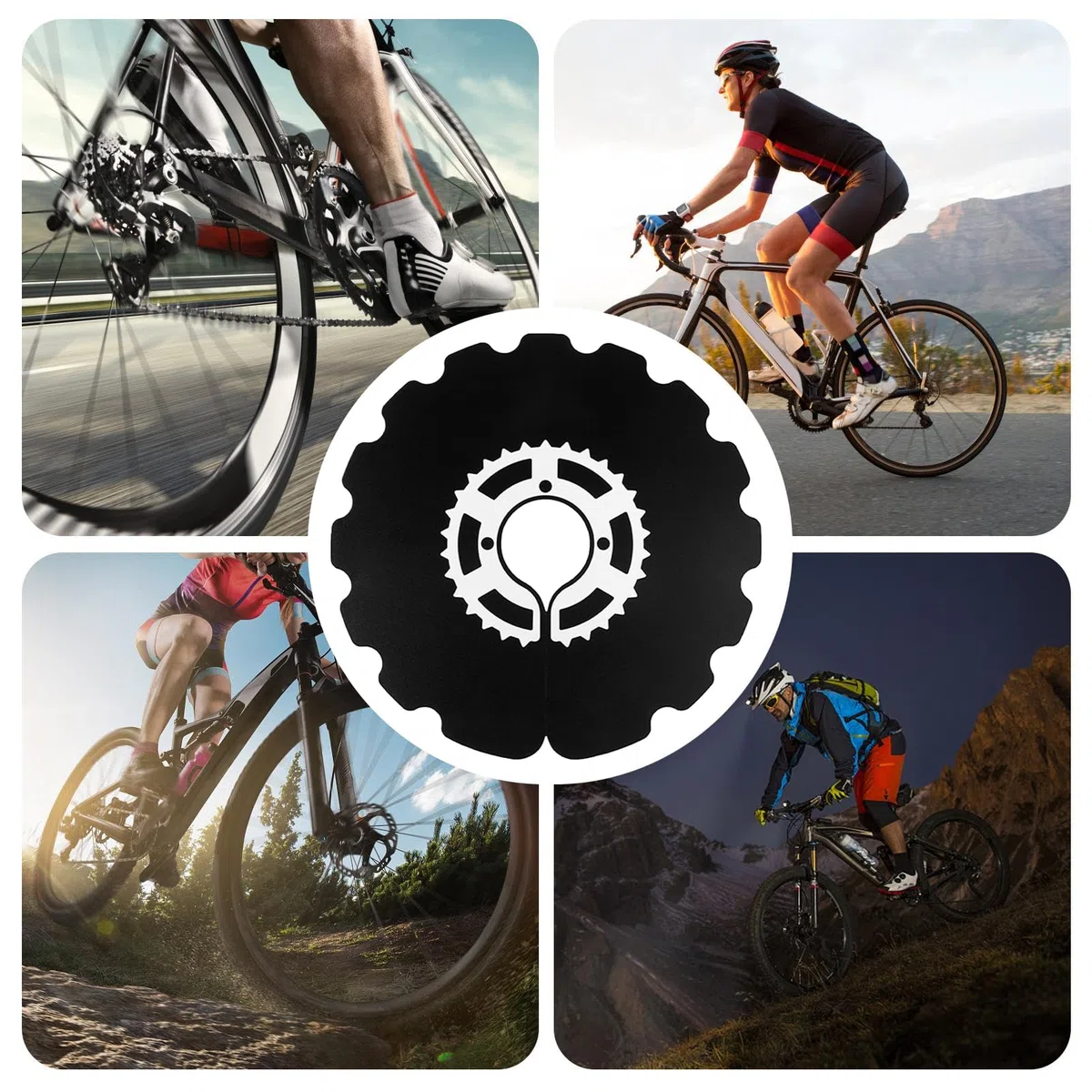 Fundas de freno de disco para bicicletas, cubierta de prevención de manchas de frenos de disco, protector resistente y ligero de repuesto para actividades al aire libre para adolescentes y