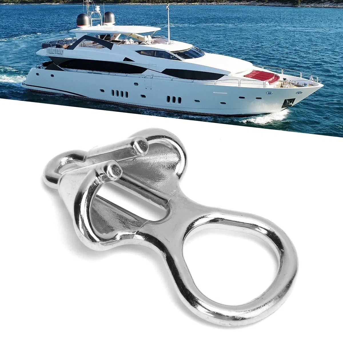 Cerradura Cadena Ancla Acero Inoxidable Accesorio Marino Barcos Dispositivo Amarre para Embarcaciones Seguro Antirrobo